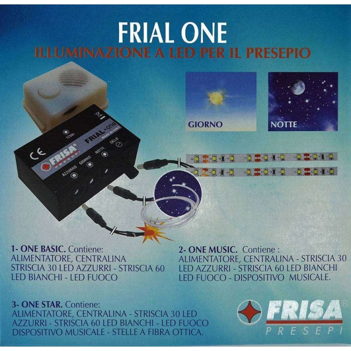 Frial One Basic con strisce Led e fuoco- Centralina led presepe