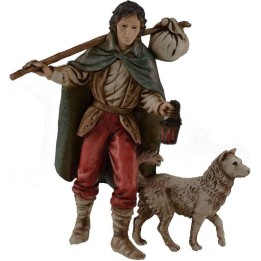 Viandante con cane 11 cm Landi