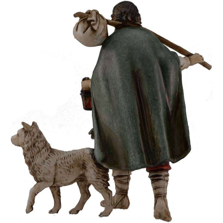 Viandante con cane 11 cm Landi