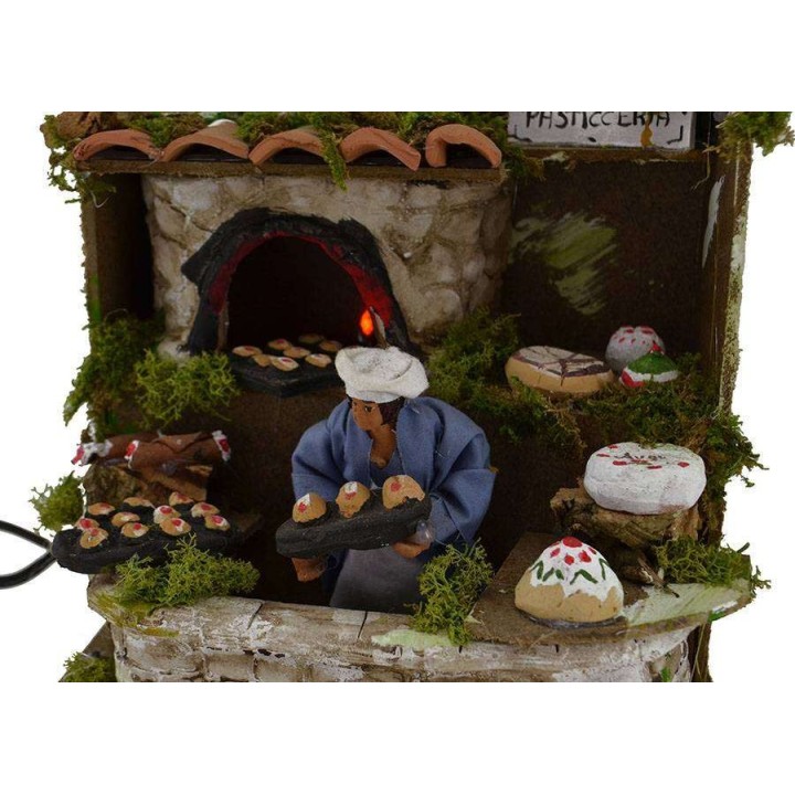 Pasticcere in movimento 10 cm con fuoco