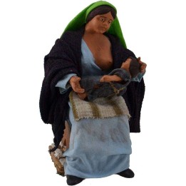 Donna che allatta il bambino 16 cm