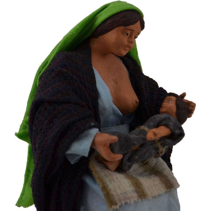 Donna che allatta il bambino 16 cm
