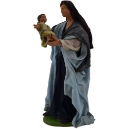 Donna con bambino 16 cm