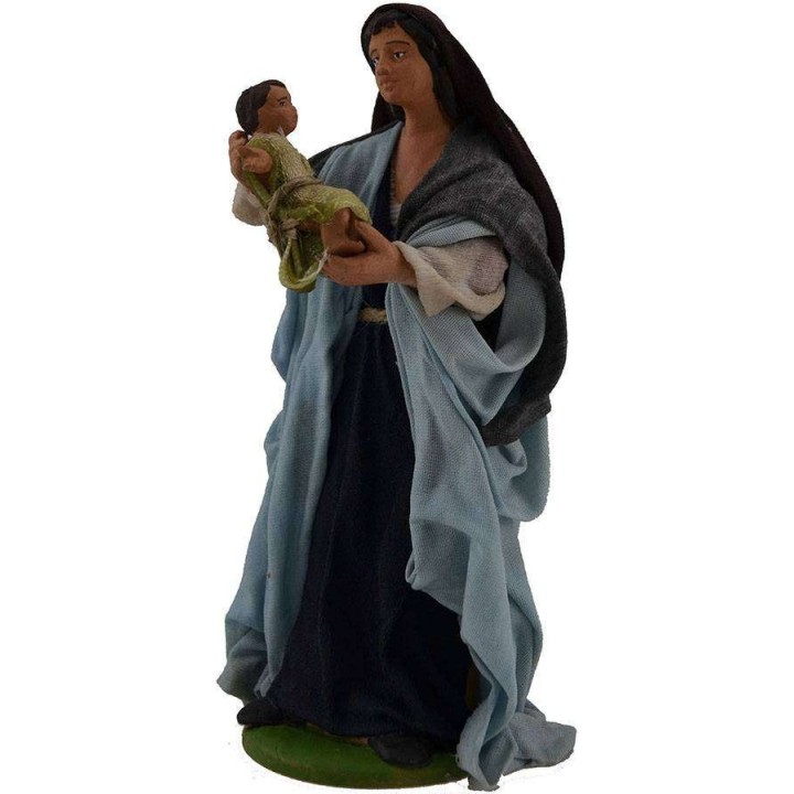 Mujer con niño 16 cm