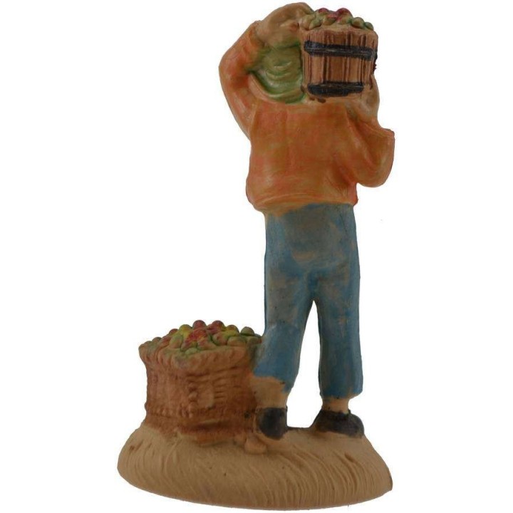 6 cm Shepherd with fruit in pvc lux