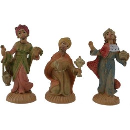 6 cm Set tre Re Magi in pvc lux