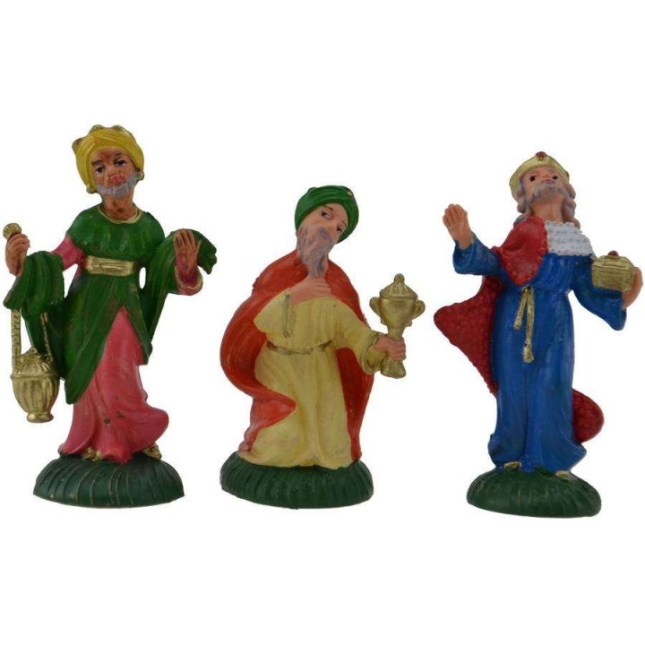 6 cm Set Three Wise Men in pvc