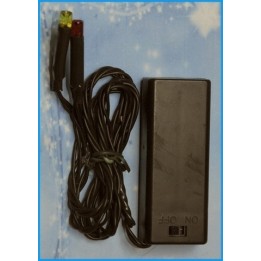 Fuoco a 2 Led rosso-giallo con portapile - Cod. 
