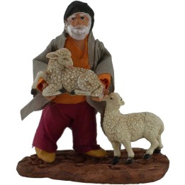 Pastore con pecore 10 cm