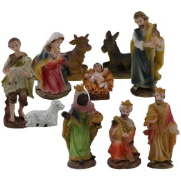 Set 10 figure 8 cm Natività, Re magi, Pastore e Pecora