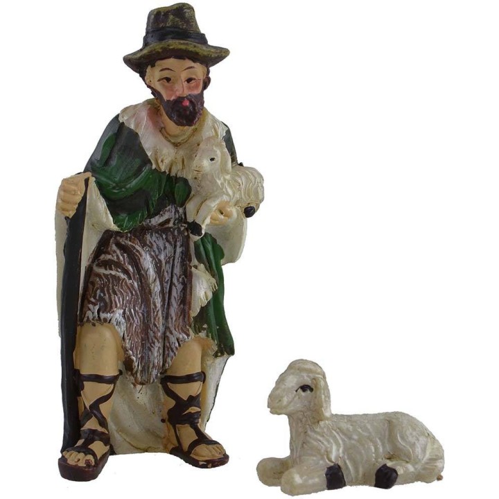 Set 11 figure 9 cm Natività presepe, Re Magi, angelo, pastore e