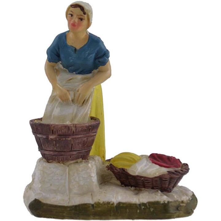 Laundress in resin 8 cm