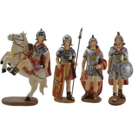 Set 4 soldati 15 cm in resina