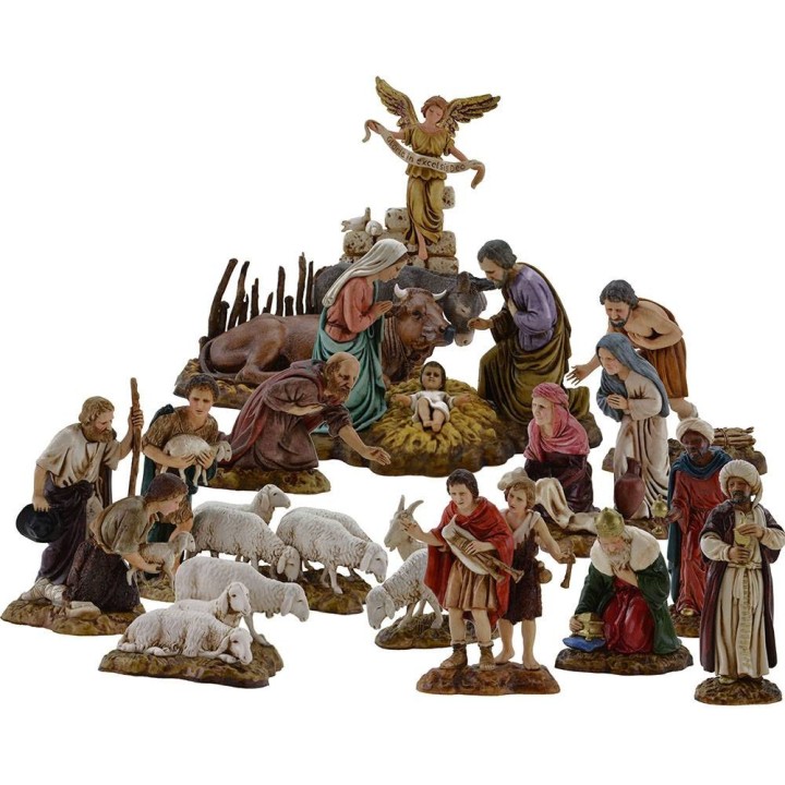 Presepe completo 14 soggetti Landi Moranduzzo