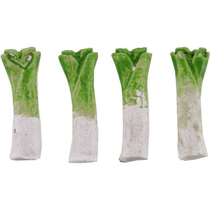 4-piece set leeks 2 cm small parts for nativity scene