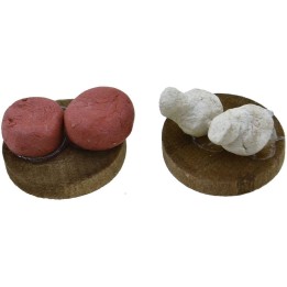 Juego de 2 tablas con queso ø 1,8 cm