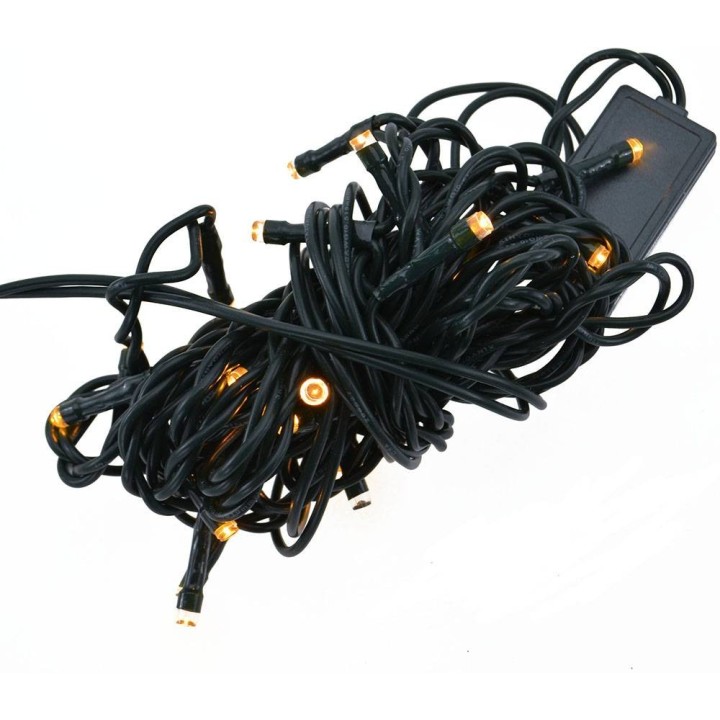 Catena 20 led presepe luce bianca calda distanza led 20 cm