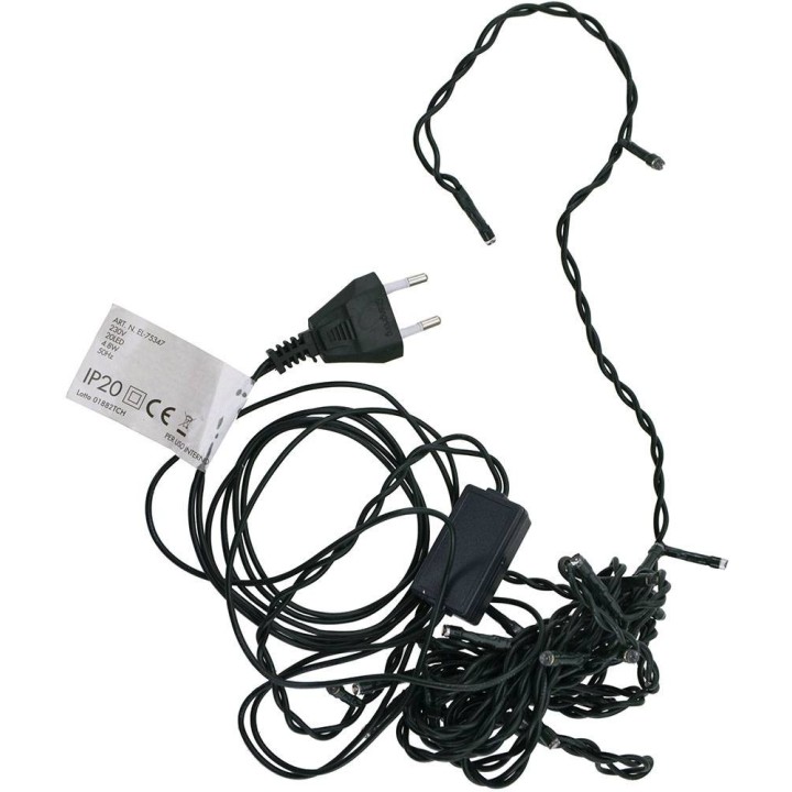Catena 20 led luce bianca calda distanza led 20 cm