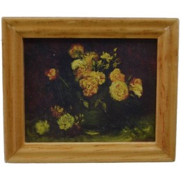 Quadro con fiori 5,8x4,8 cm