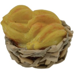 Cesta de mimbre ø 2,5 cm con plátanos