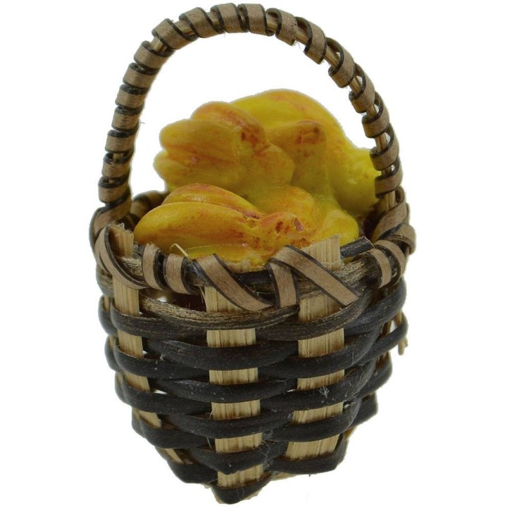 Cesto in vimini ø 2,5 cm con banane