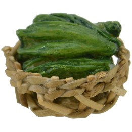 Cesta de mimbre ø 2,5 cm con calabacines
