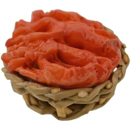 Cesto in vimini ø 2,5 cm con gamberi rossi