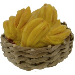 Cesta de mimbre ø 3 cm con plátanos