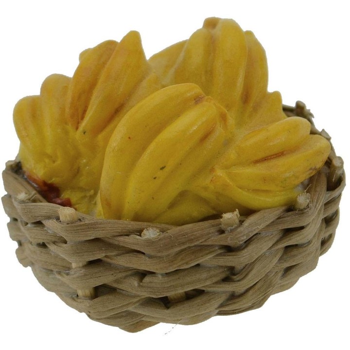 Cesto in vimini ø 3 cm con banane