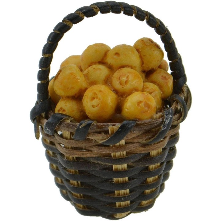 Cesta de mimbre ø 2,5 cm con naranjas