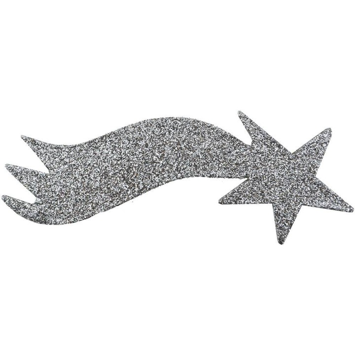 Stella cometa presepe argento 22,5 cm