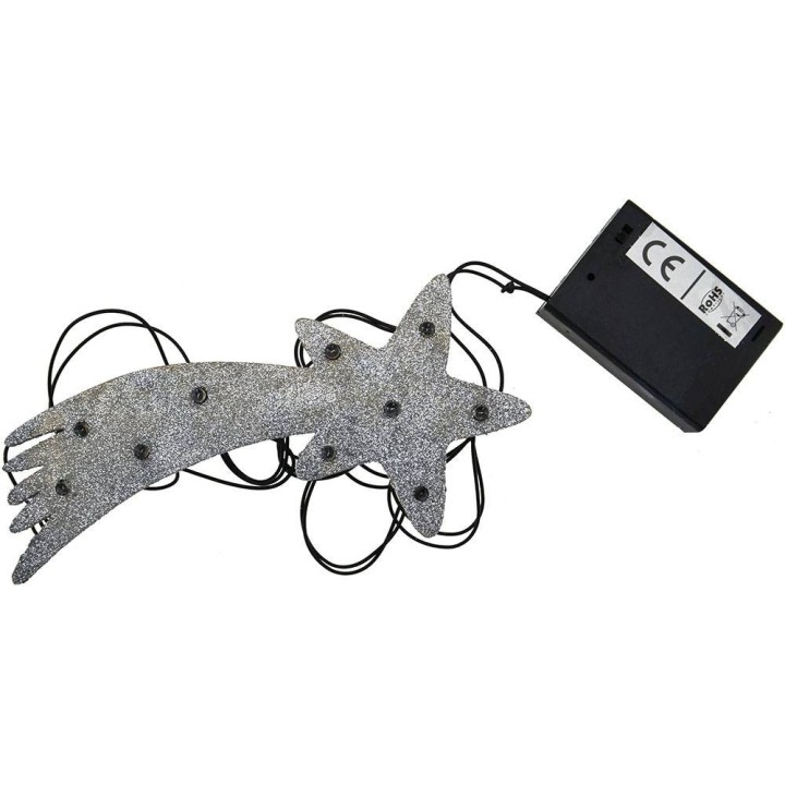 Comet star with 10 battery-powered LEDs