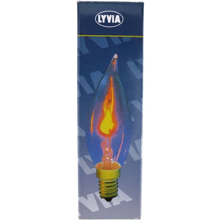 Lampada fiamma effetto fuoco 3x11 cm E14