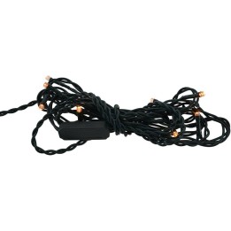 Cadena de 10 luces LED de color blanco cálido, distancia entre