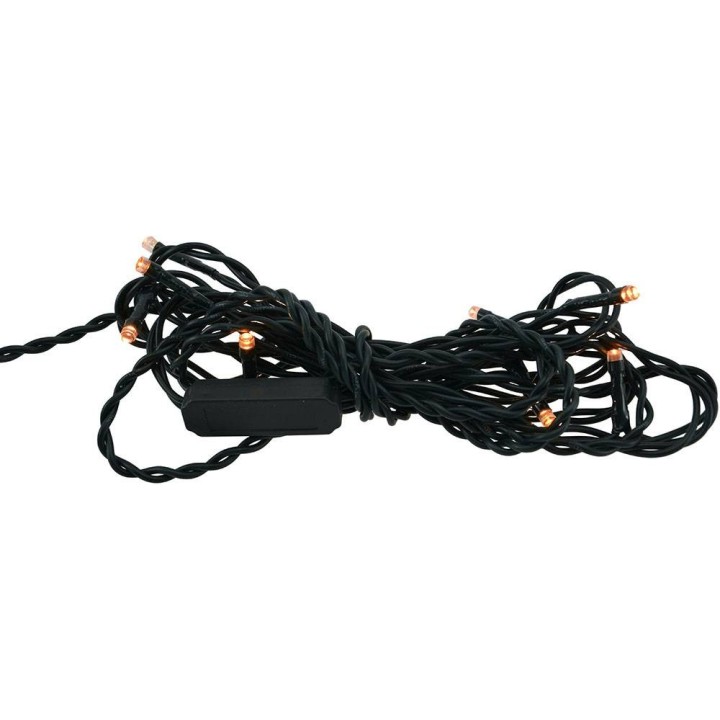 Catena 10 led luce bianca calda distanza tra led 20 cm - luci