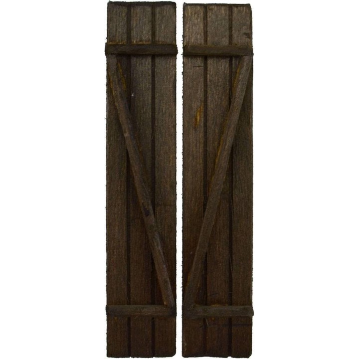 Persiana de doble hoja para puerta-ventana disponible en las