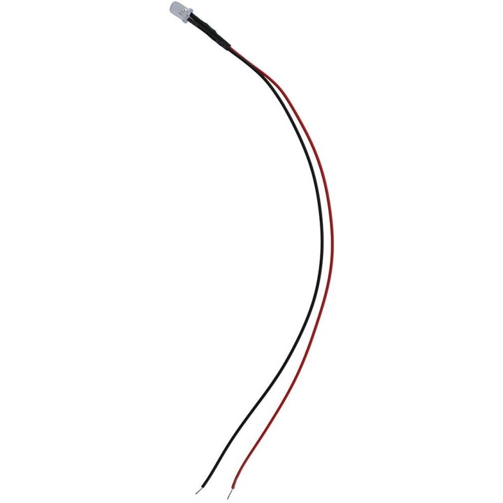 Led Arancio con cavo 3-6 V.