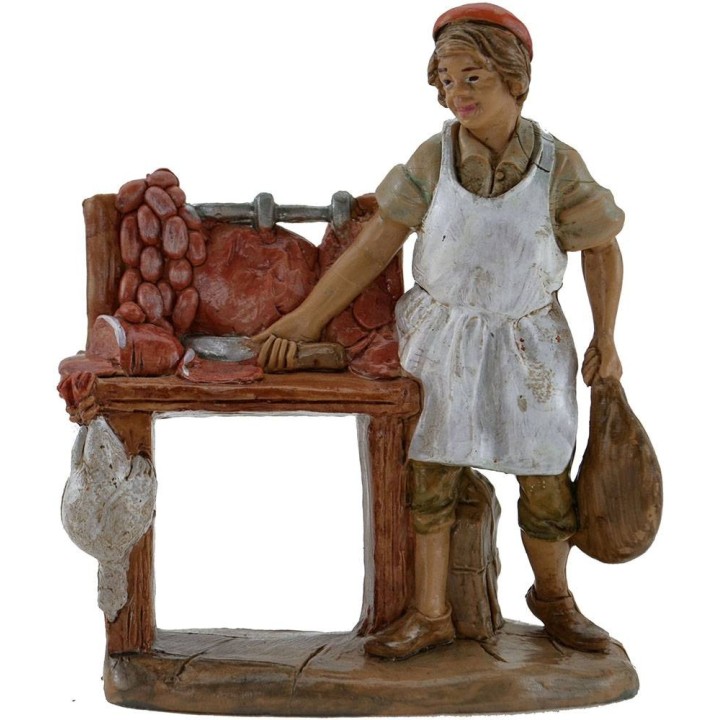 Nativity scene butcher 10 cm Euromarchi
