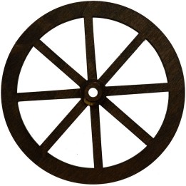 Rueda de madera disponible en las medidas: