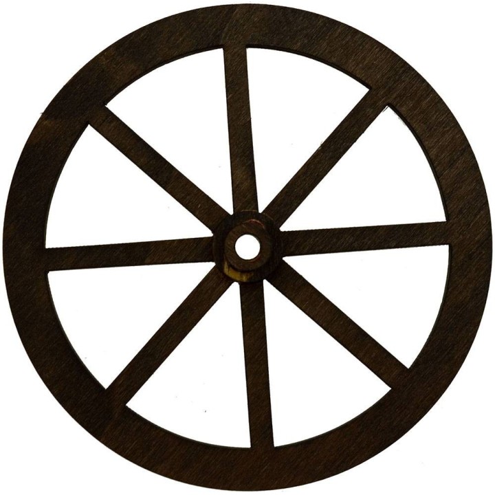 Rueda de madera disponible en las medidas: