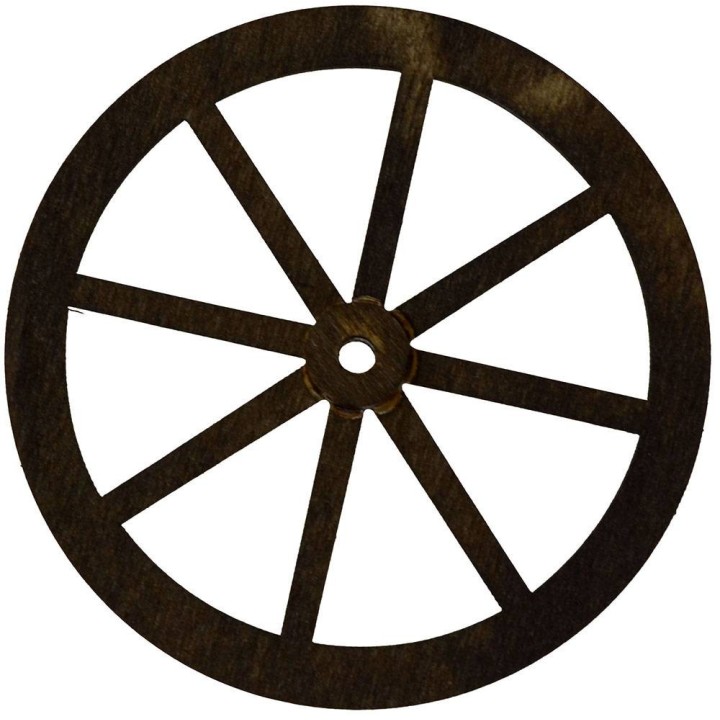 Rueda de madera disponible en las medidas: