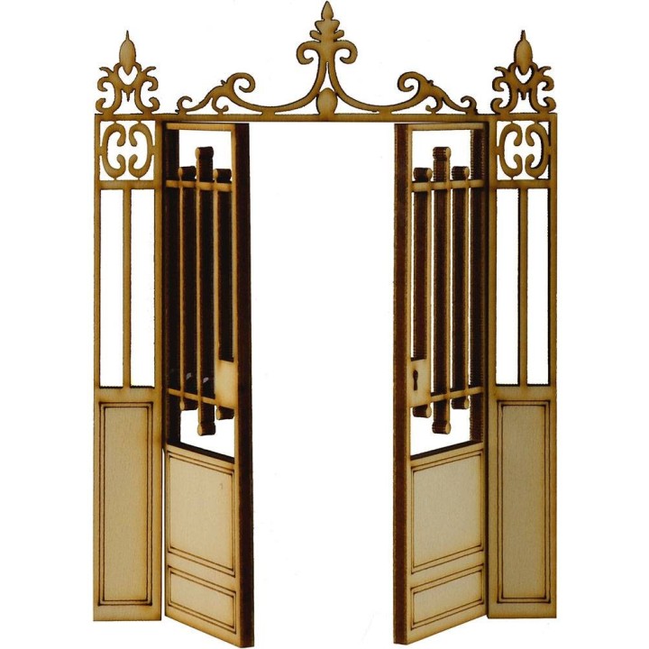 Wooden gate with opening doors available in sizes: