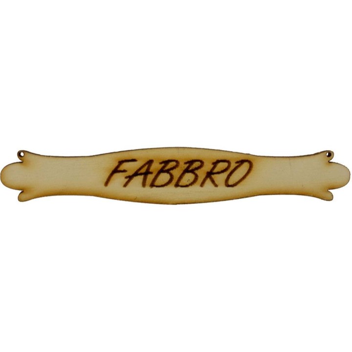 Nativity scene sign in wood 10.5x1.7 cm available with writing: