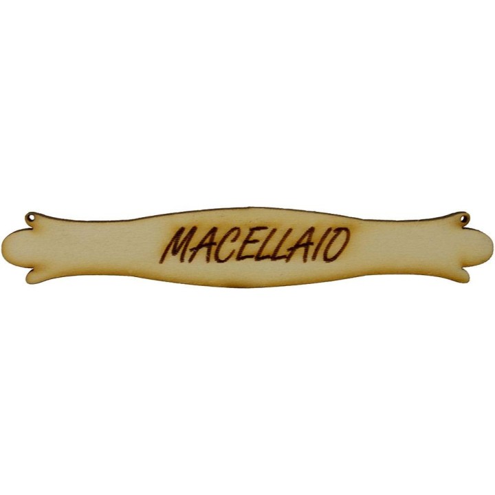 Insegna presepe in legno cm 10,5x1,7 disponibile con scritta: