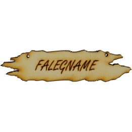 Wooden sign for nativity scene 8.5x1.8 cm available in the