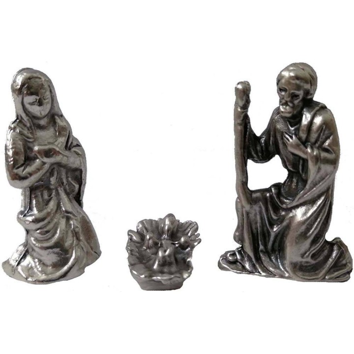 Natività 2,9 cm in metallo 3 soggetti