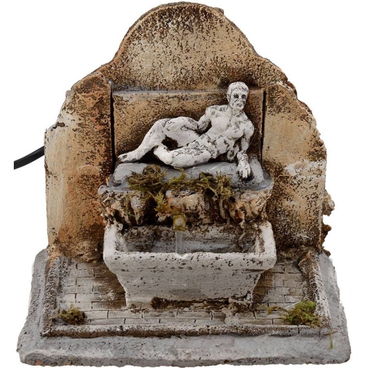 Fontana in resina funzionante per presepe