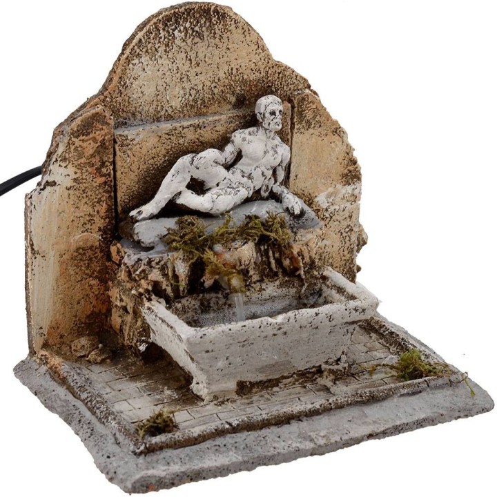 Resin fountain for nativity scene