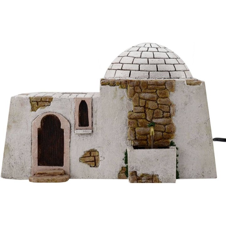 Casa árabe con fuente funcional de 25x18x16,5 cm h.