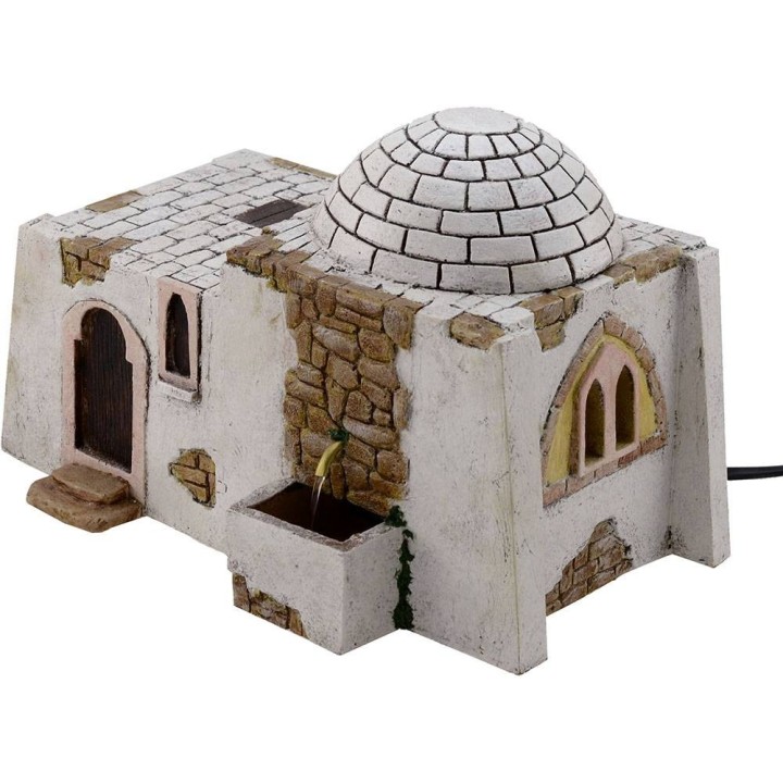 Casa Araba con fontana funzionante cm 25x18x16,5 h.